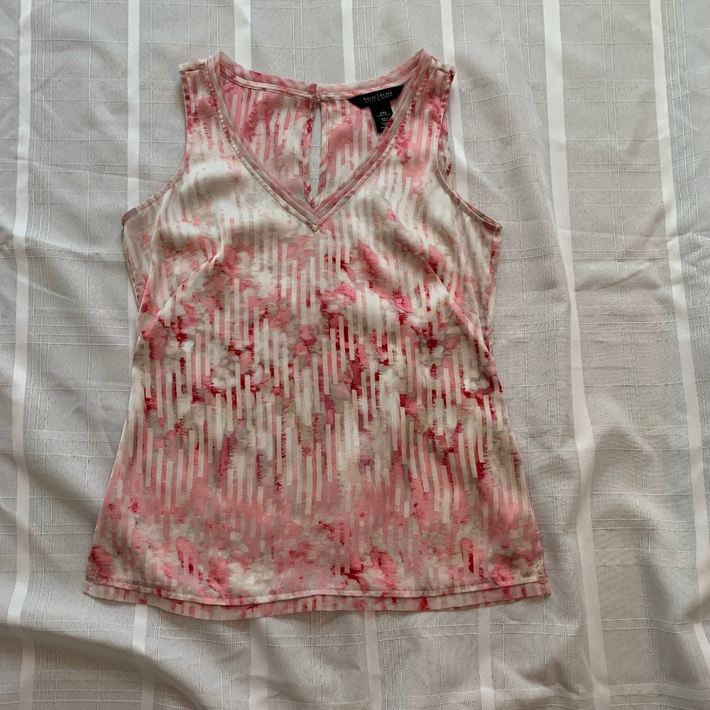WHBM Pink/White Suit Shell